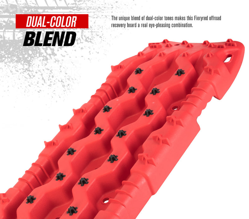 FIERYRED Pro Recovery Tracks Board 15T Sand Snow Mud Red Car 4x4