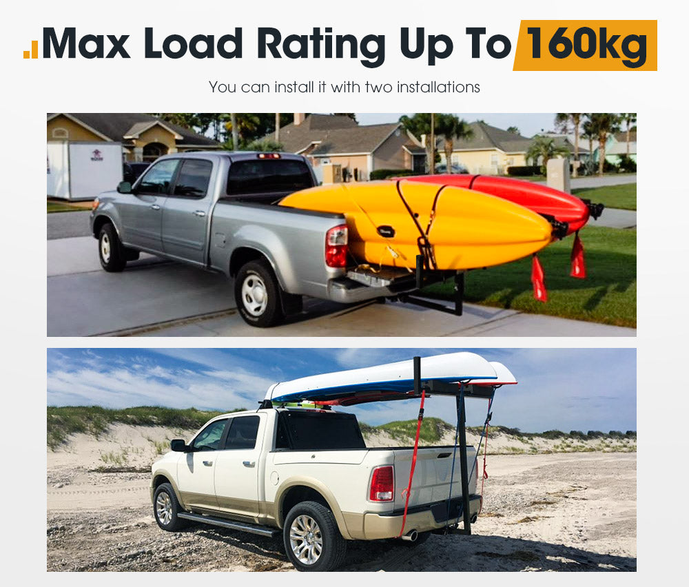 San Hima Ladder Rack Tow Bar Roof Rack Canoe/Kayak Carrier for Mitsubi
