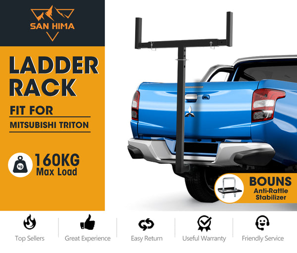 San Hima Ladder Rack Tow Bar Roof Rack Canoe/Kayak Carrier for Mitsubi