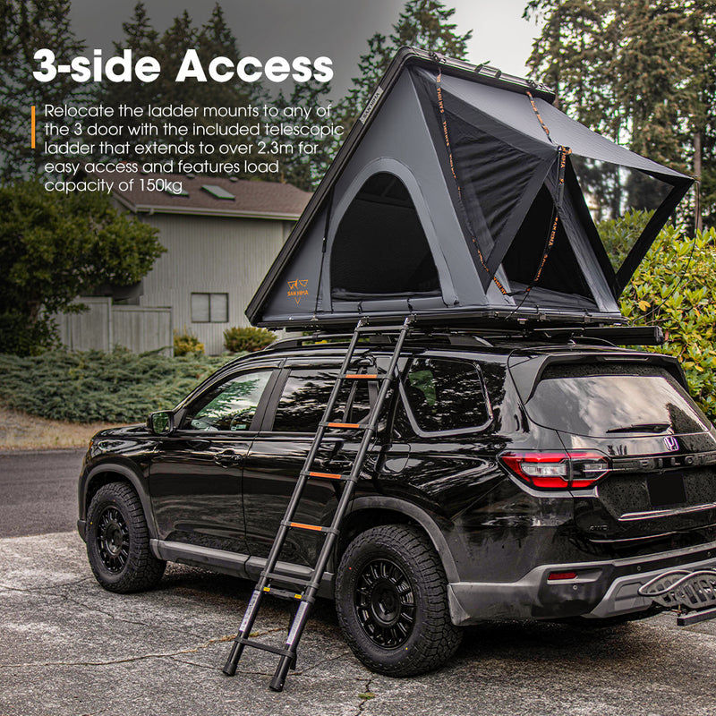 San Hima Kalbarri Lite Roof Top Tent Hardshell With Ladder Camping 4WD