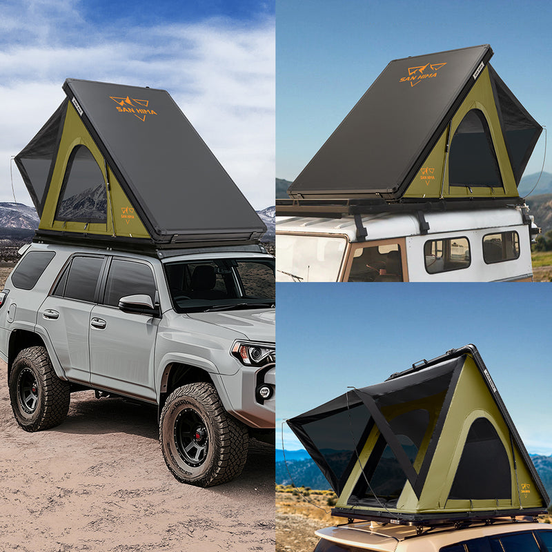 San Hima Kalbarri Lite Roof Top Tent Hardshell With Ladder Camping 4WD