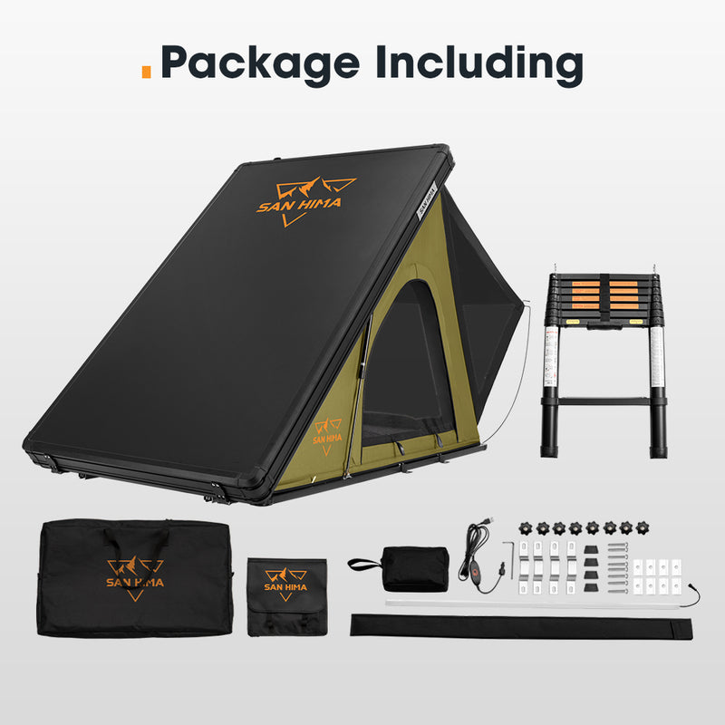 San Hima Kalbarri Lite Roof Top Tent Hardshell With Ladder Camping 4WD