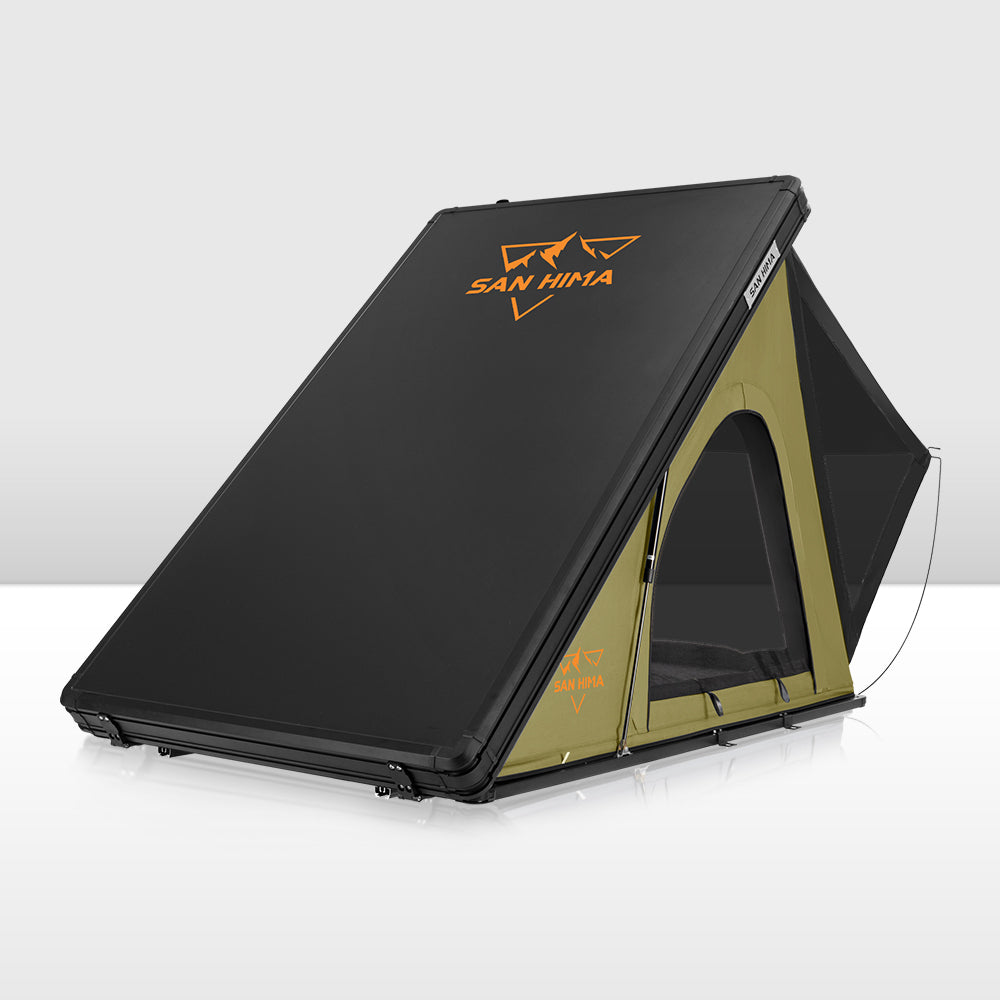 San Hima Kalbarri Lite Rooftop Tent Hardshell Waterproof Camping Olive 4x4 4WD