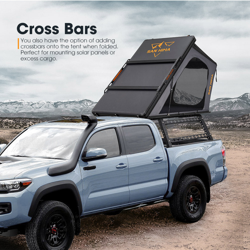 San Hima Kalbarri Gen 2 Roof Top Tent Hard Shell + Universal Ute Tub Rack