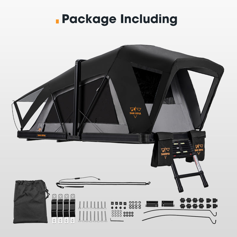 San Hima CapeTop Rooftop Tent Hardshell With Ladder Outdoor Camping 4WD 4x4
