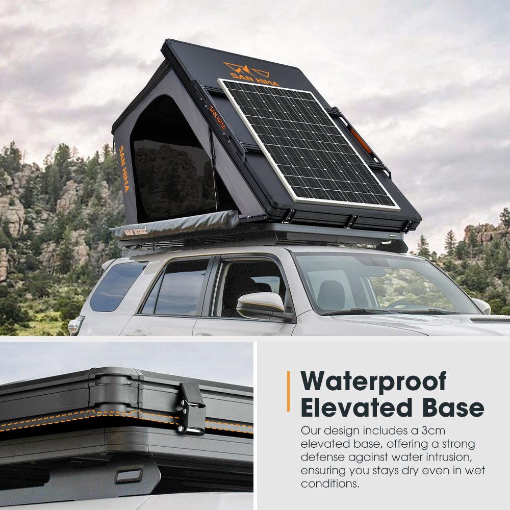 San Hima Kalbarri Gen 2 Rooftop Tent Hard Shell With Ladder + 250W Solar Panel
