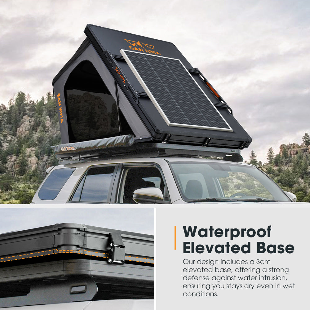 San Hima Kalbarri Gen 2 Rooftop Tent Hard Shell With Ladder + 200W Solar Panel