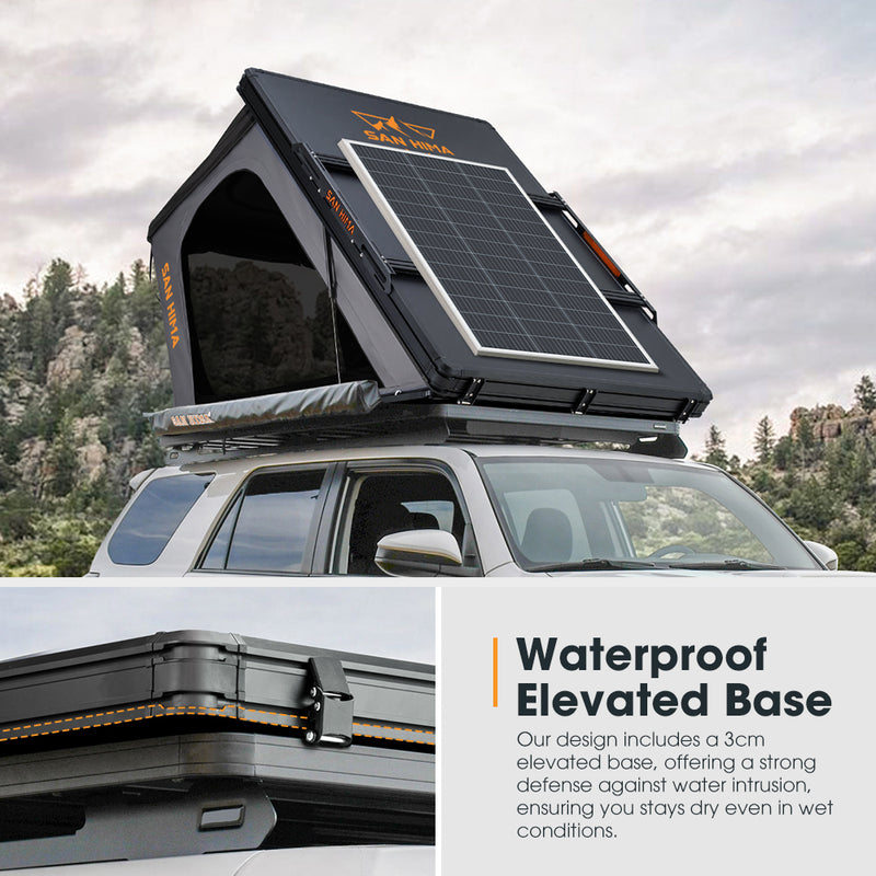 San Hima Kalbarri Gen 2 Rooftop Tent Hard Shell With Ladder + 200W Solar Panel