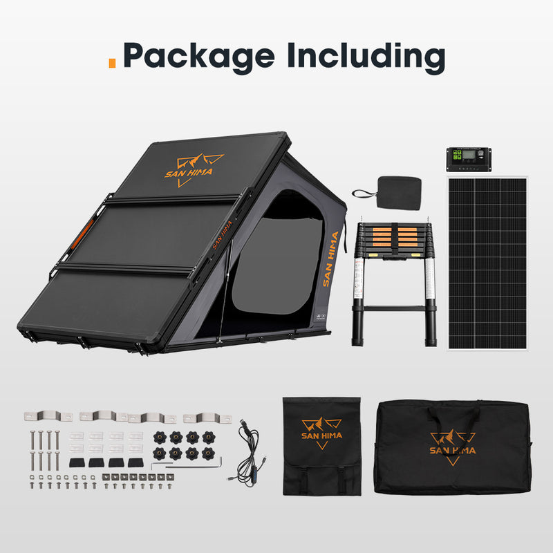 San Hima Kalbarri Gen 2 Rooftop Tent Hard Shell With Ladder + 200W Solar Panel