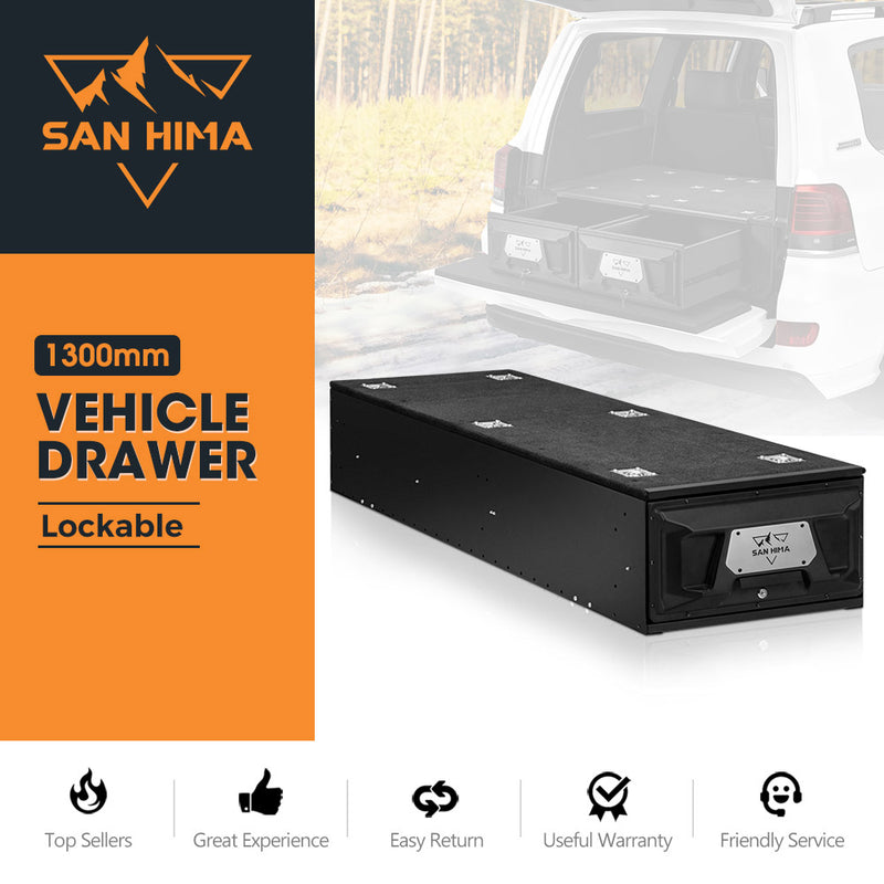 San Hima Lightweight 1300MM 4WD Rear Drawer Vehicle Storage Lockable