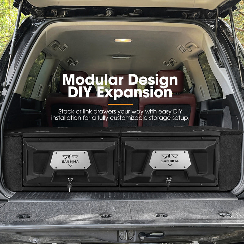 San Hima Lightweight 900MM 4WD Rear Drawer Vehicle Storage Lockable