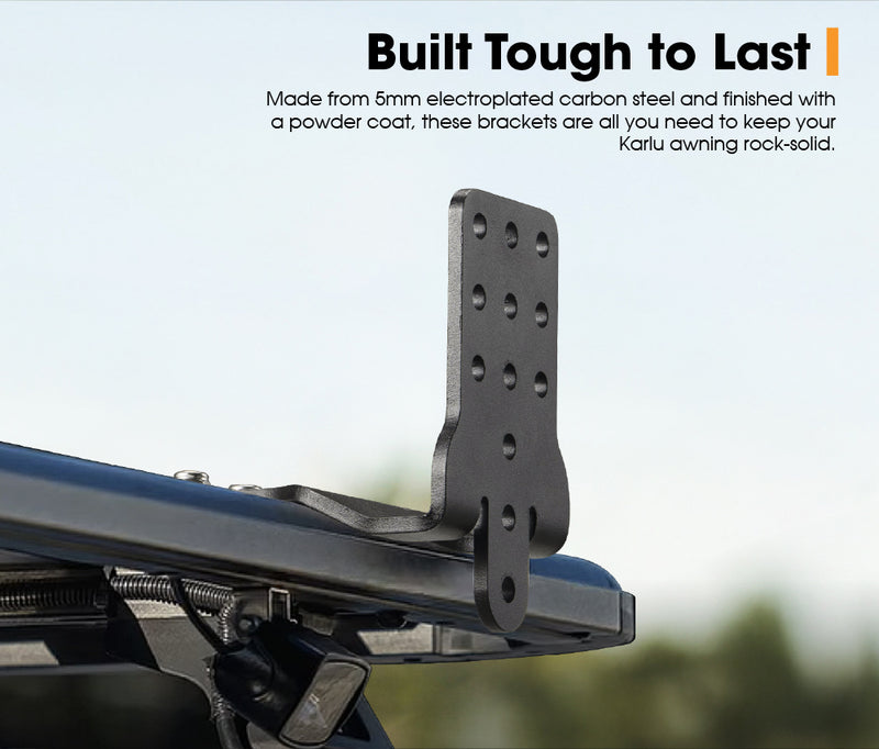 San Hima 4X Long Awning "L" Bracket For 180 & 270 Awnings Powder Coated Steel 4X4