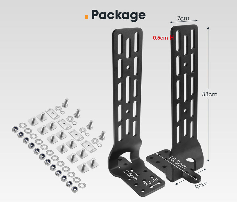 San Hima Long Awning "L" Bracket Fit 180 & 270 Awnings Powder Coated Steel