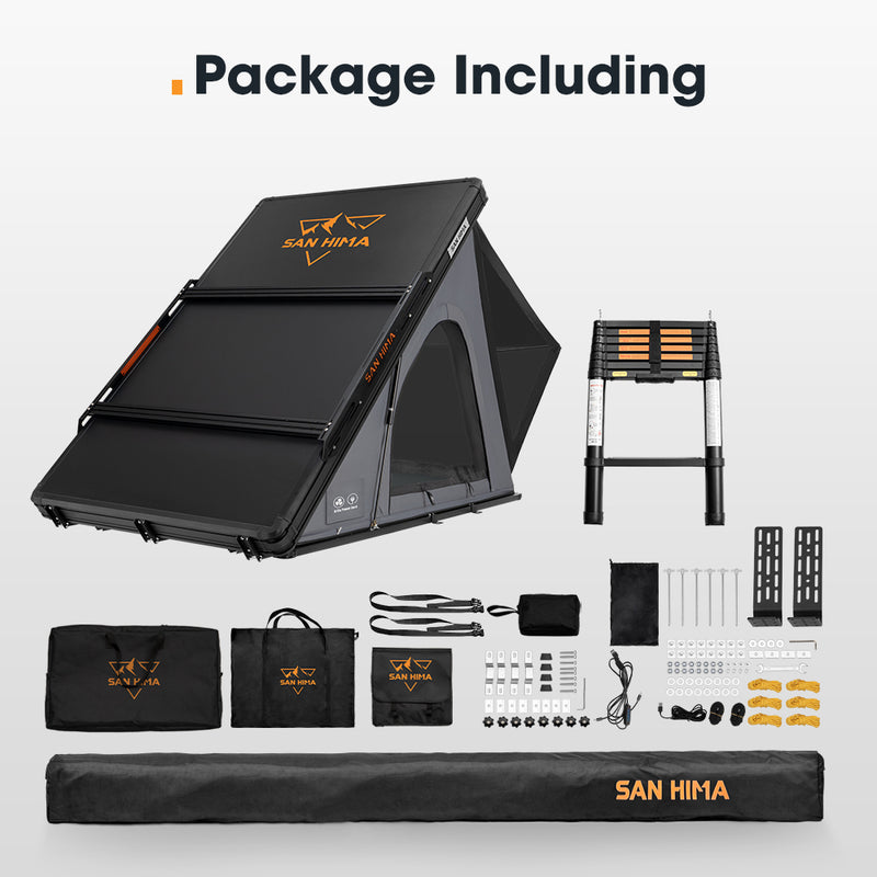 San Hima 270° Awning Passenger Side + Kalbarri Lite Gen 2 Rooftop Tent + Rack
