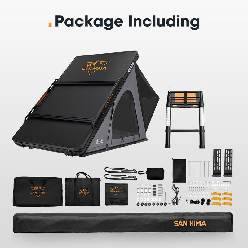 San Hima 270° Awning Passenger Side + Kalbarri Lite Gen 2 Rooftop Tent + Rack
