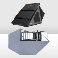 San Hima 270° Awning Driver Side + Kalbarri Lite Gen 2 Rooftop Tent + Rack