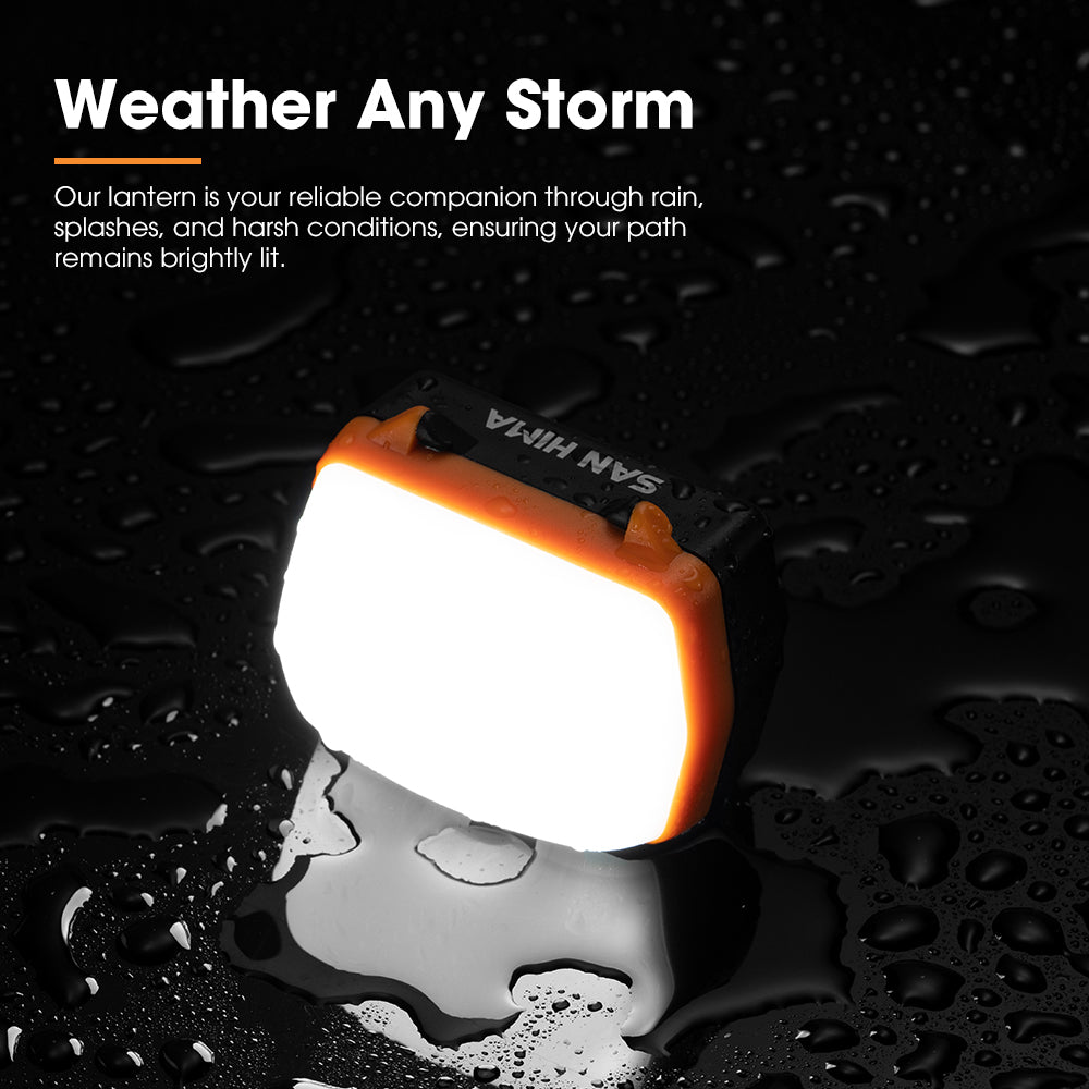 San Hima 4X 6X 8X Led Camping Lights Amber White Rechargeable w/ Lithium Battery