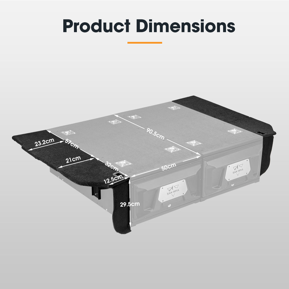 San Hima Drawer Wing Kit For Toyota Landcruiser 100 Series