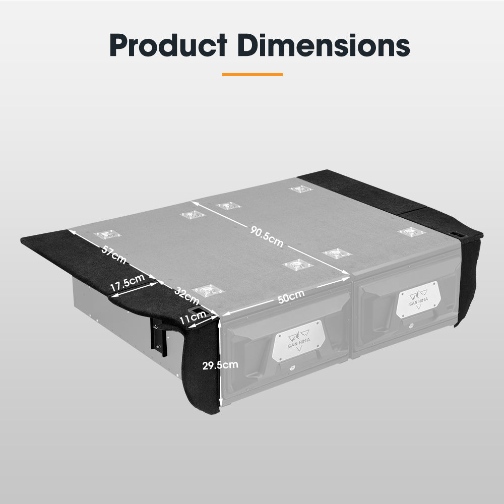 San Hima Drawer Wing Kit For Toyota Landcruiser 200 Series