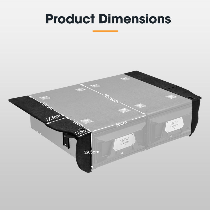 San Hima Drawer Wing Kit For Toyota Landcruiser 200 Series