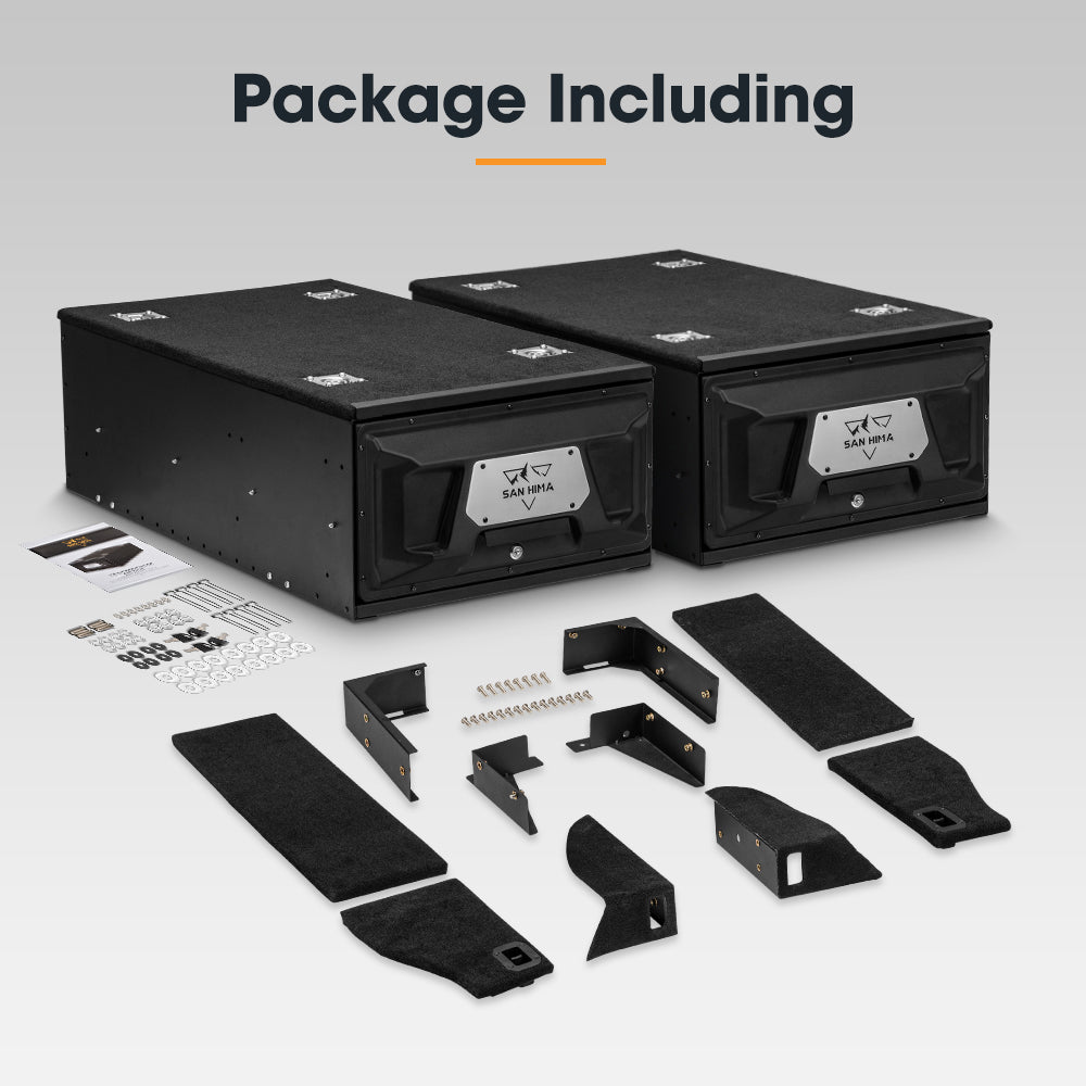 San Hima 2X 900mm Lightweight 4WD Rear Drawer System Fit Toyota Landcruiser 200