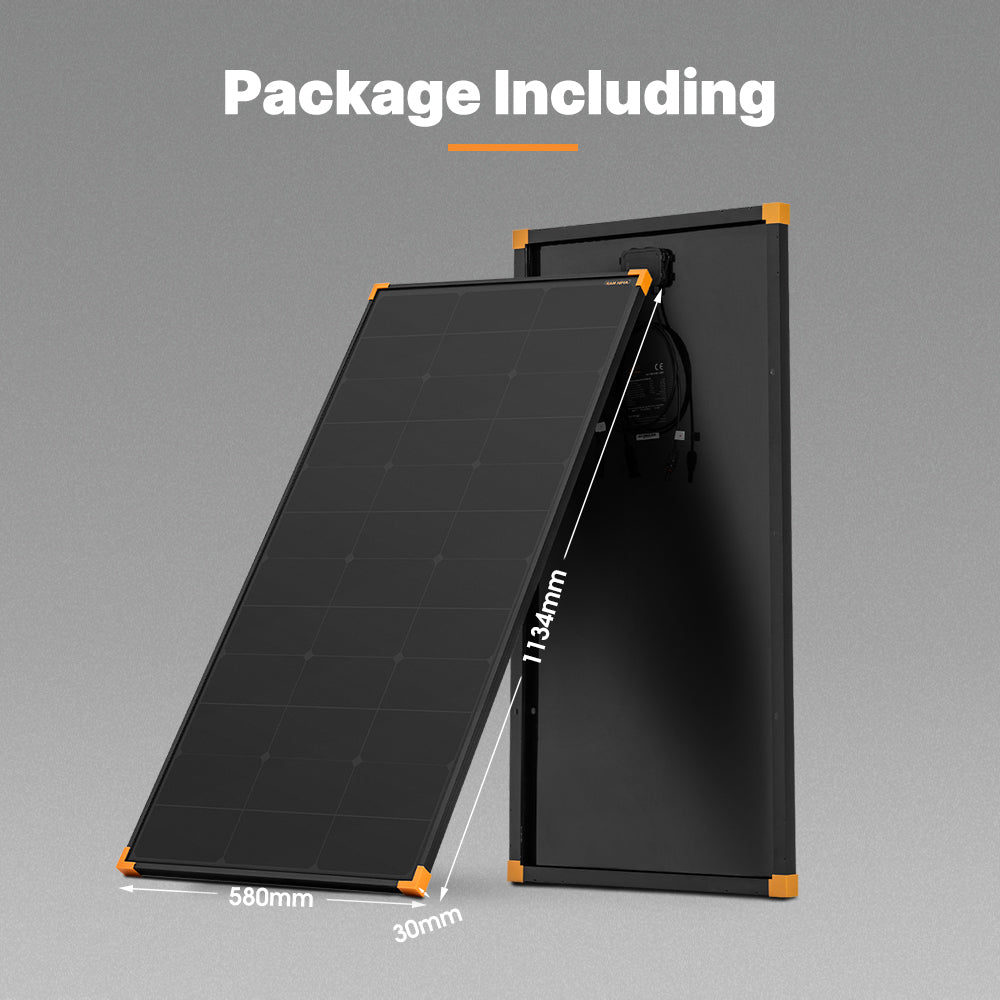 San Hima 2X 120W Mono-HPBC Fixed Solar Panel Power Bypass Camping Caravan