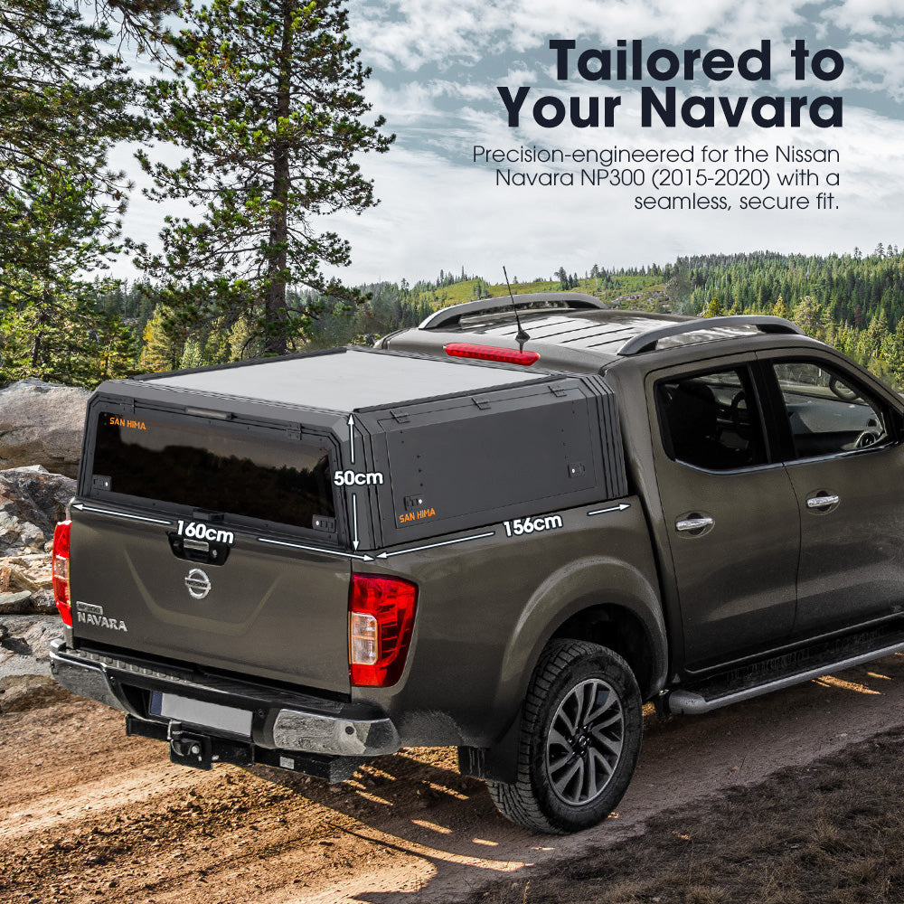 San Hima UTE Tub Canopy Gen2 Fit Nissan Navara NP300 2015–2020 Dual Cab