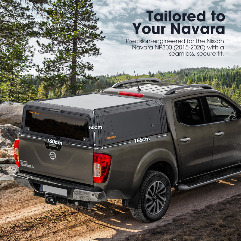 San Hima UTE Tub Canopy Gen2 Fit Nissan Navara NP300 2015–2020 Dual Cab