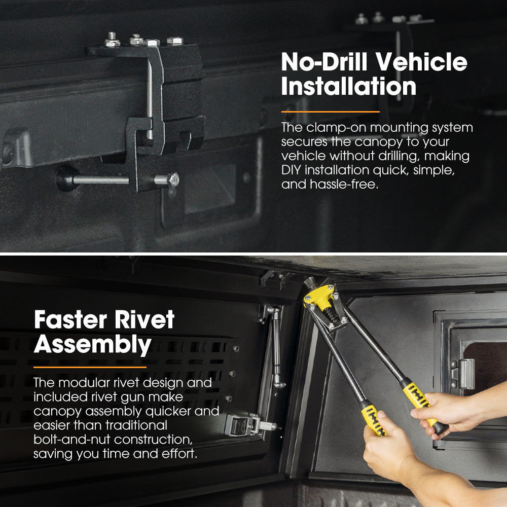 San Hima UTE Tub Canopy Fit Ford Ranger PX PXMKII PXMKIII 06/2011-2022 Dual Cab