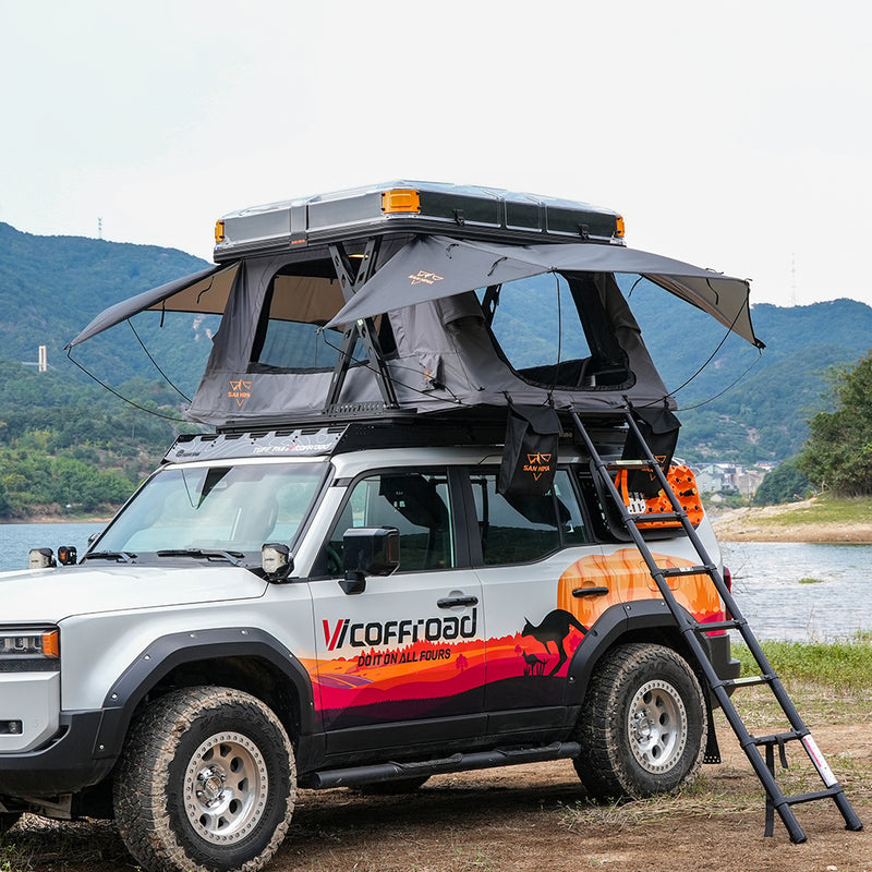 san hima tent San Hima Kosci E-rise Electric Rooftop Tent Hardshell Automatic Campin
