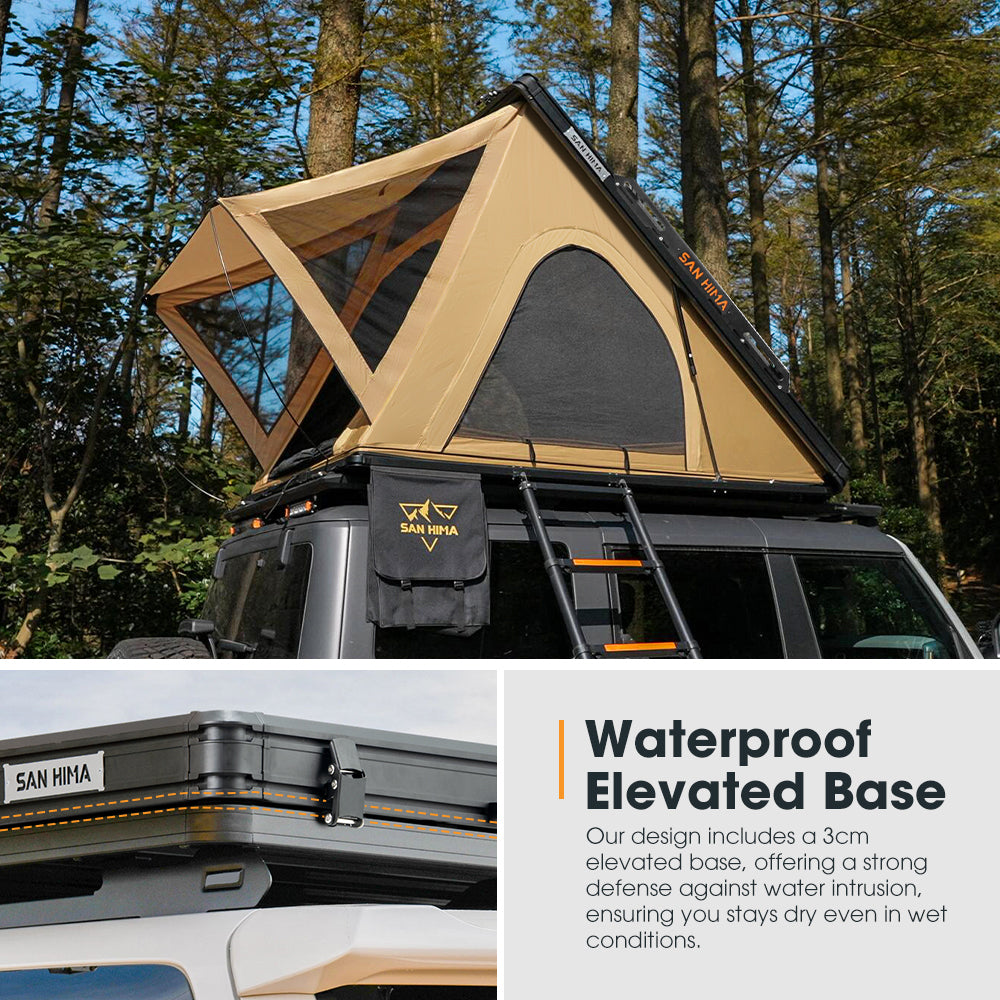 San Hima Kalbarri Lite Gen 2 Rooftop Tent + Rack & Ladder + 250W Solar Panel