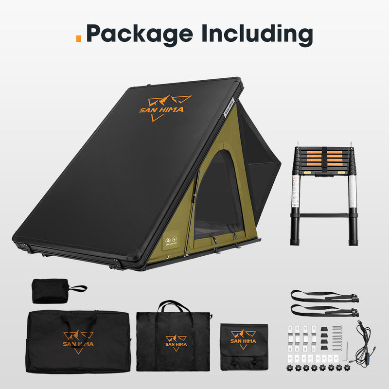 San Hima Kalbarri Lite Gen 2 Rooftop Tent Waterproof Camping Olive 4x4 4WD