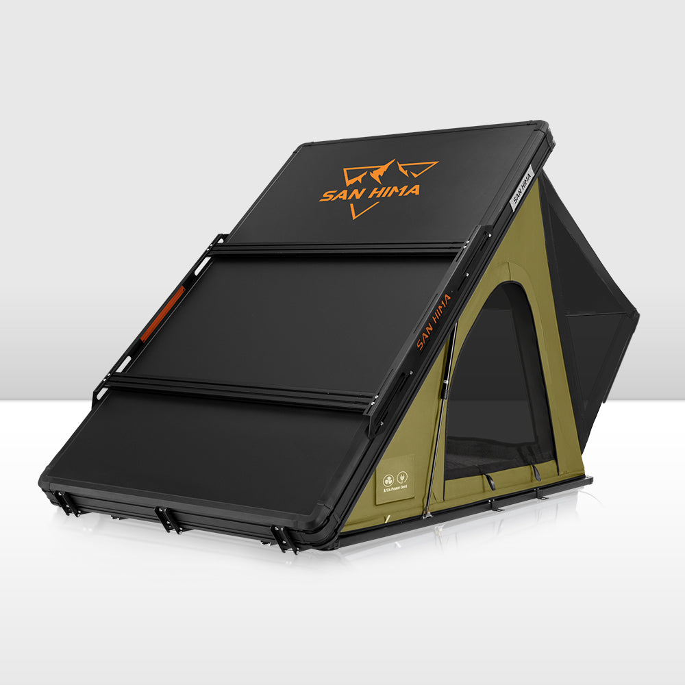 San Hima Kalbarri Lite Gen 2 Rooftop Tent With Ladder & Rack Camping Olive