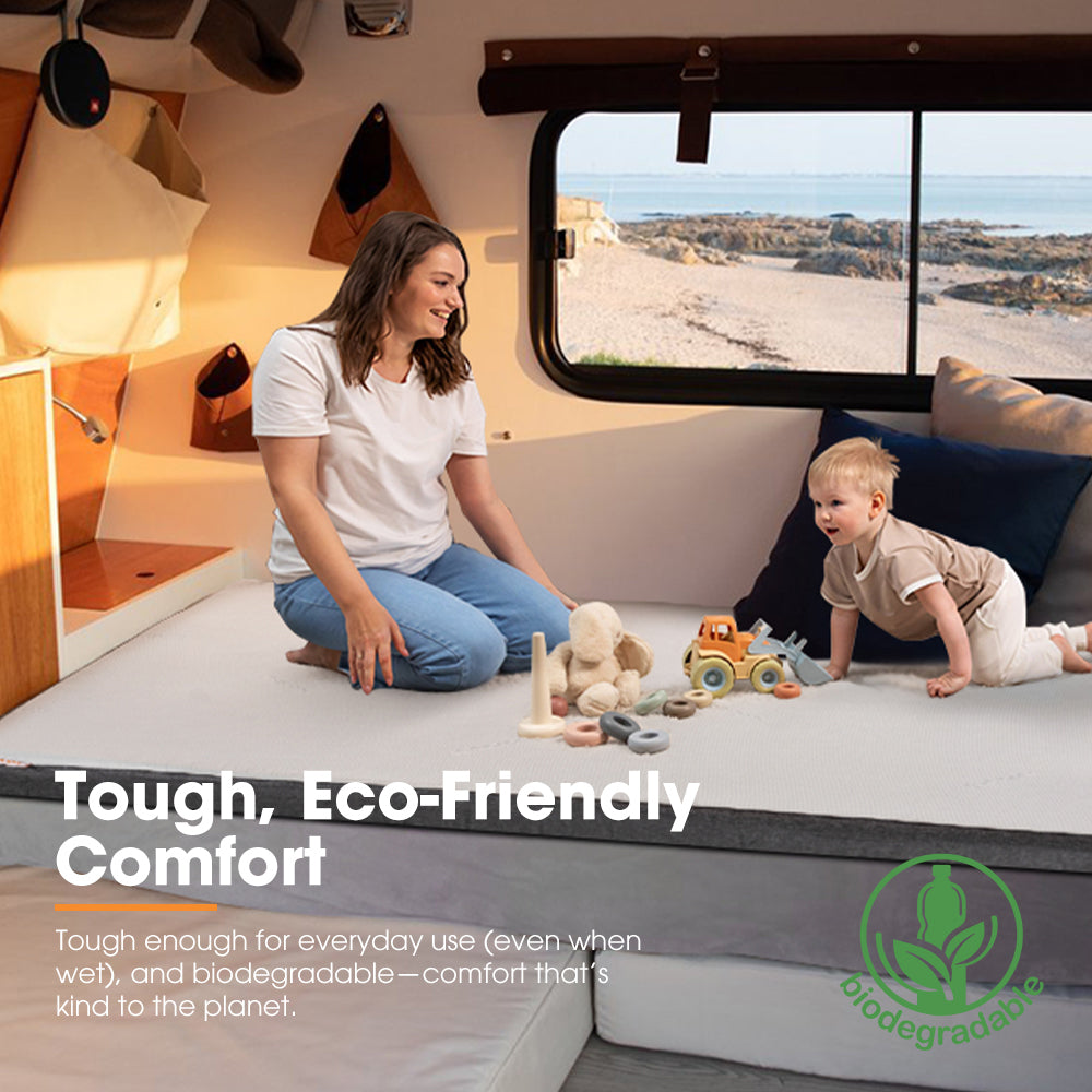 San Hima Caravan Mattress Topper Double Size Queen Size Mat RV Bed