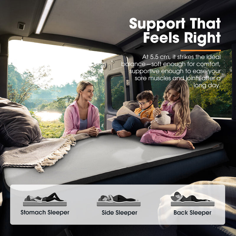 San Hima Caravan Mattress Topper Double Size Queen Size Mat RV Bed