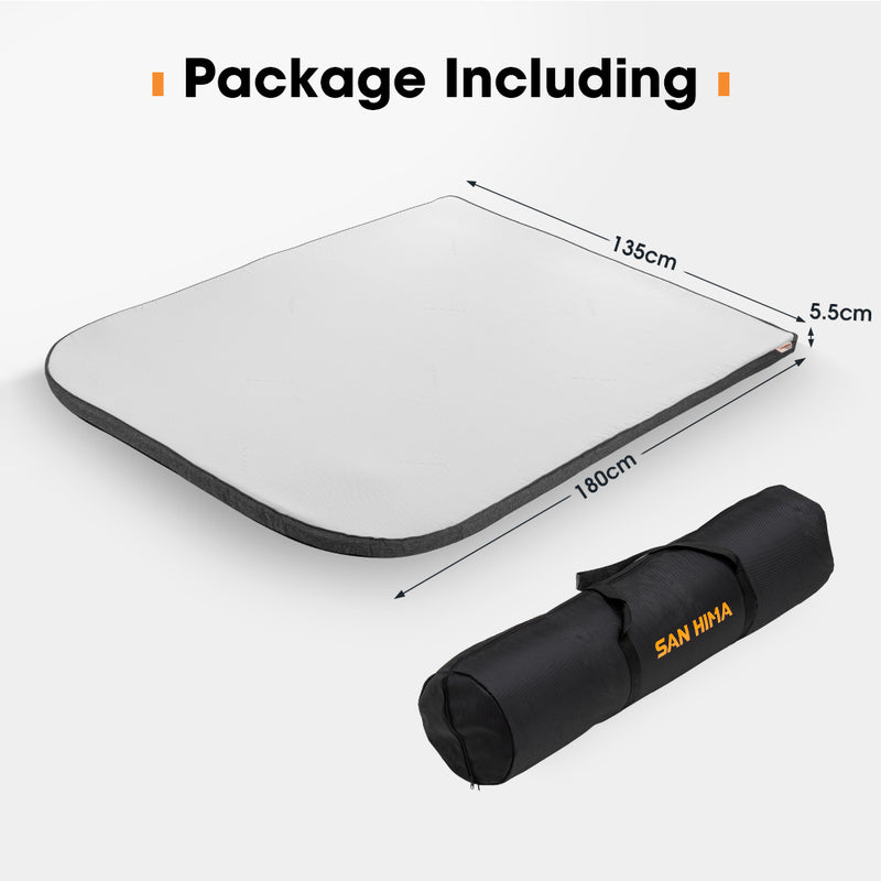 San Hima Caravan Mattress Topper Double Size Queen Size Mat RV Bed