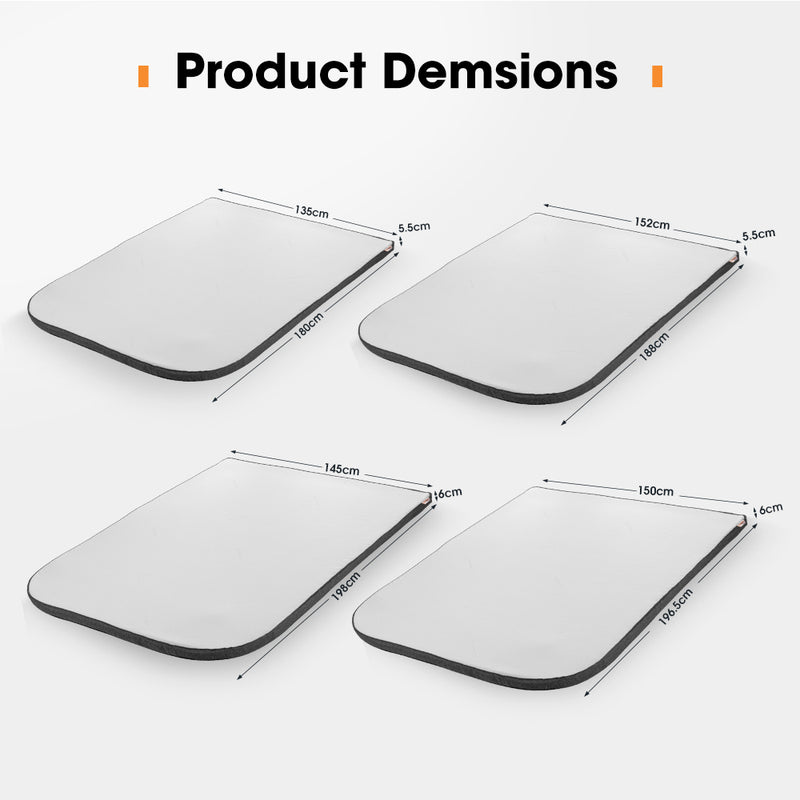 San Hima Caravan Mattress Topper Double Size Queen Size Mat RV Bed