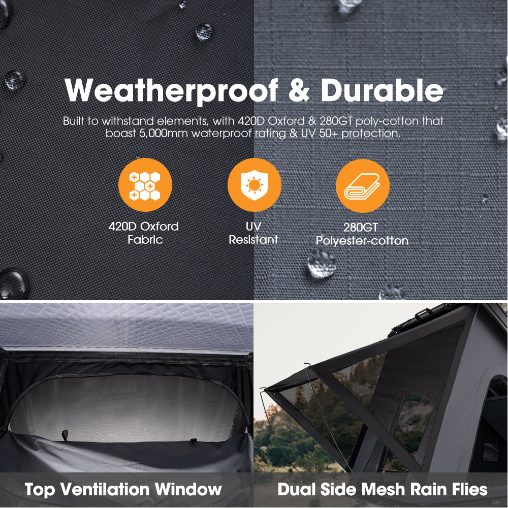 San Hima Kalbarri Lite Gen 2 Rooftop Tent & 180° Side Awning Bundle Saver