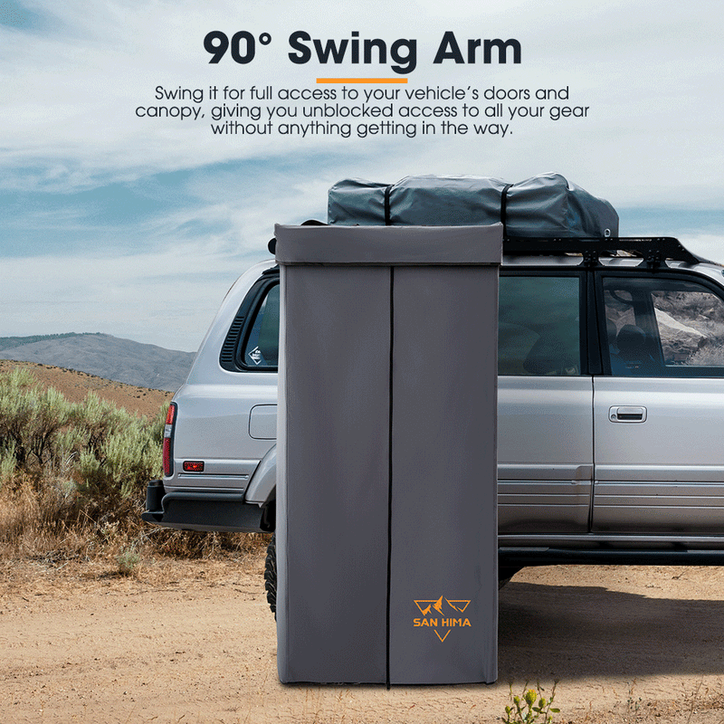 San Hima Shower Awning Fold-Out Instant Ensuite Tent Camping Change Room Toilet