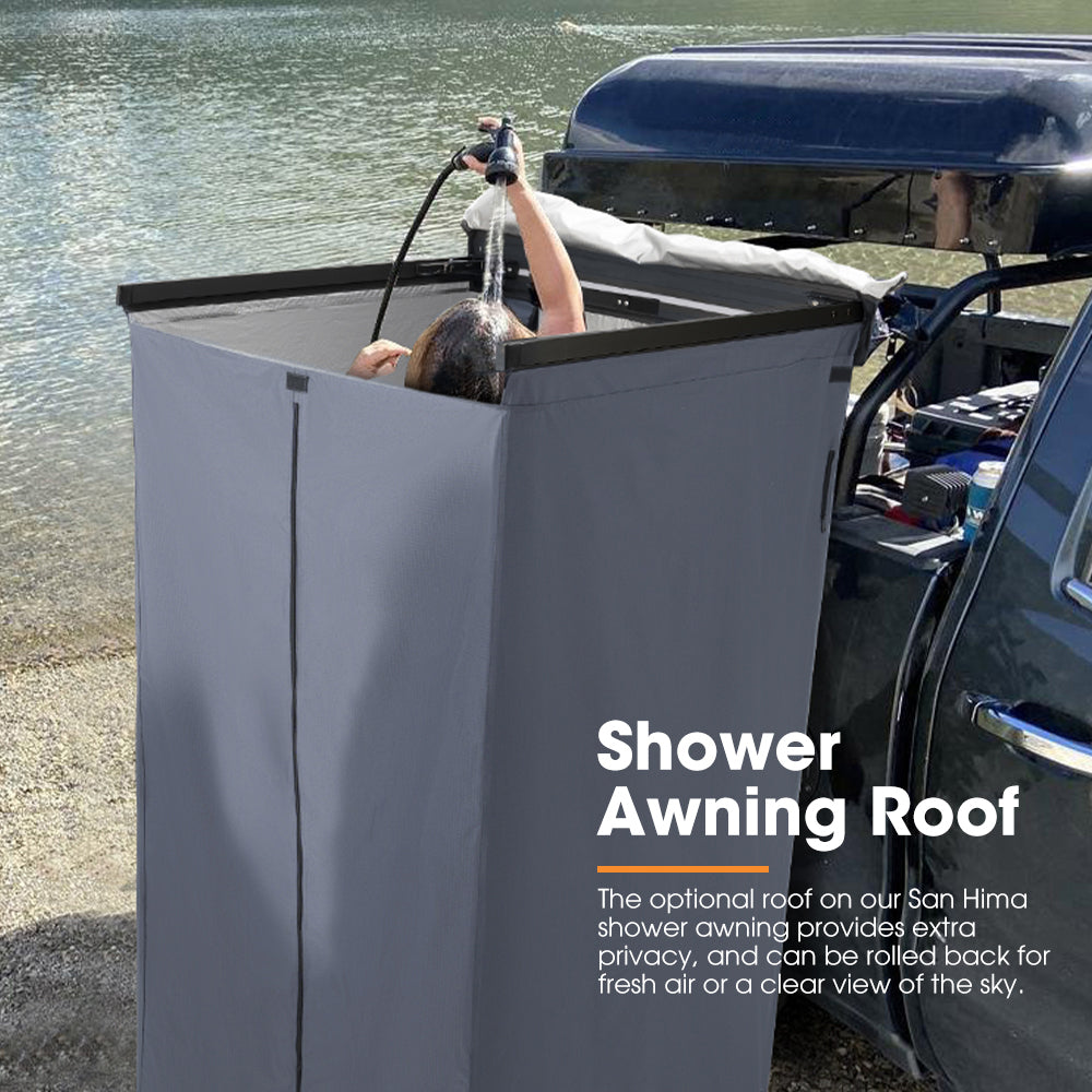 San Hima Shower Awning Fold-Out Instant Ensuite Tent Camping Change Room Toilet