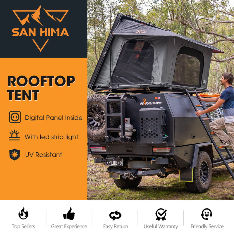 San Hima Kalbarri Side Gen 2 Rooftop Tent Hardshell With Ladder Waterproof 4WD