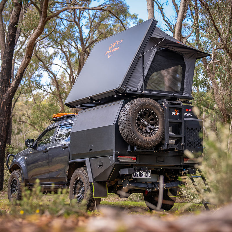 San Hima Kalbarri Side Gen 2 Rooftop Tent Hardshell With Ladder Waterproof 4WD
