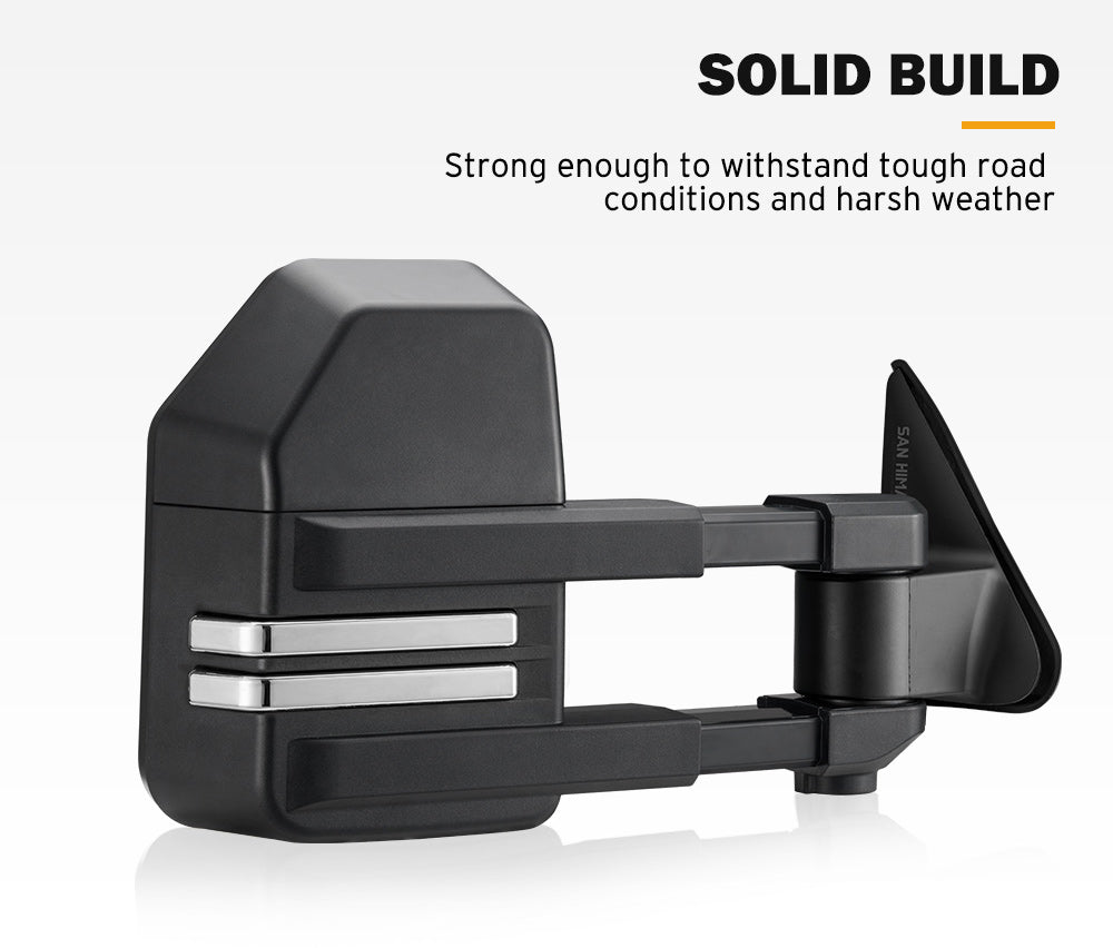 San Hima Pair Extendable Towing Mirrors Gen2 for NISSAN PATROL GU/Y61 1997-2016