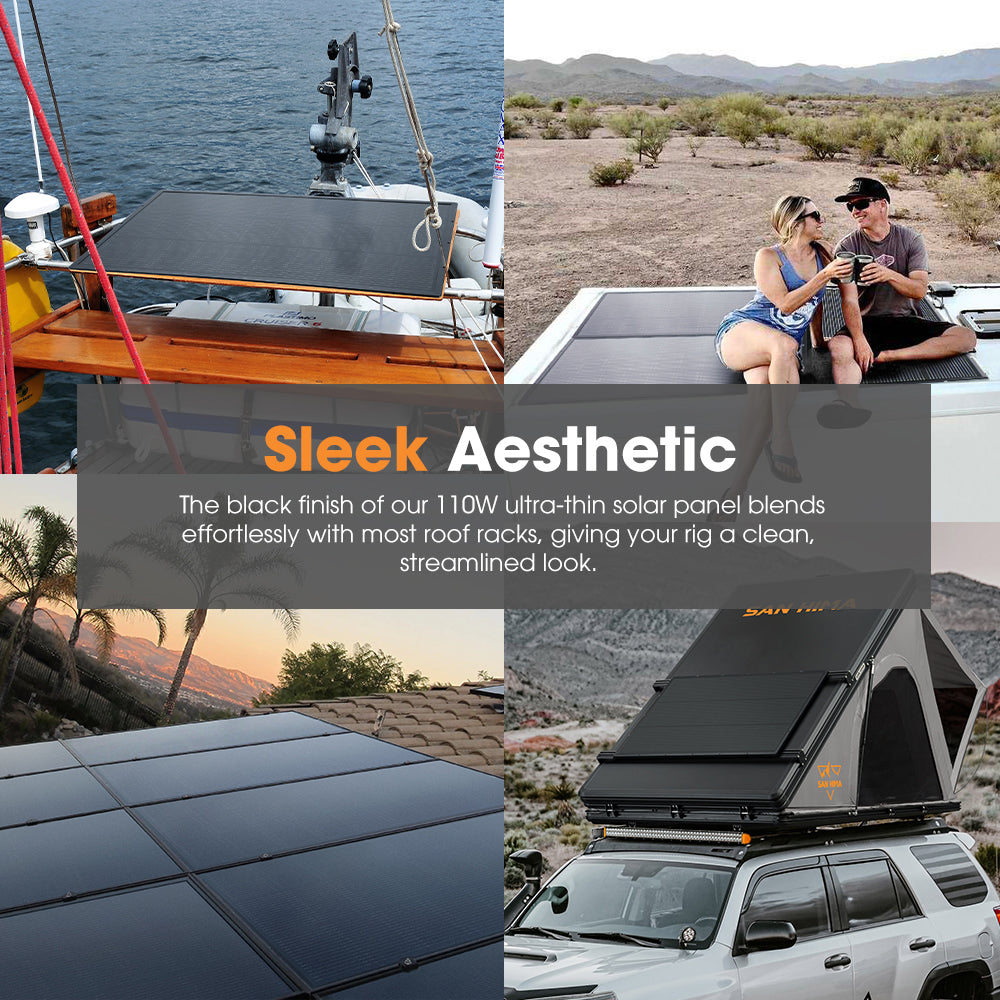 San Hima 110W PERC Solar Panel Kit Mono Multi-busbar Bypass Diode Tech 5MM