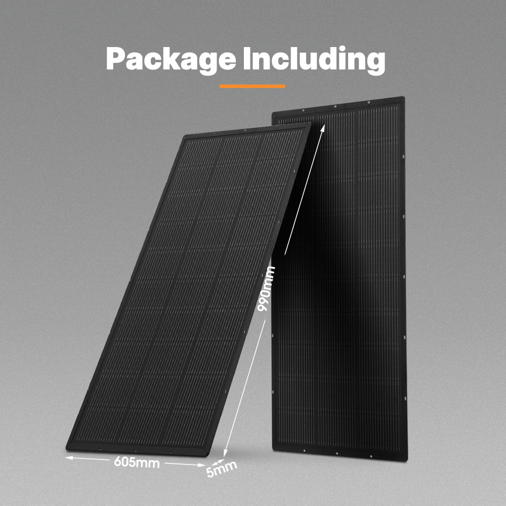 San Hima 2X 110W PERC Solar Panel Kit Mono Multi-busbar Bypass Diode Tech 5MM