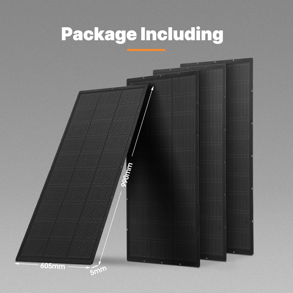 San Hima 4X 110W PERC Solar Panel Kit Mono Multi-busbar Bypass Diode Tech 5MM