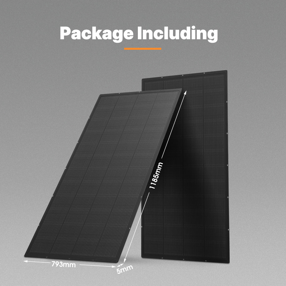 San Hima 2X 170W PERC Solar Panel Kit Mono Multi-busbar Bypass Diode