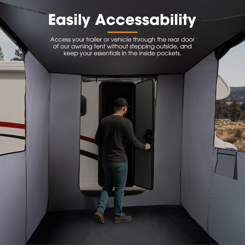 San Hima Car Side Awning Tent 2x2.5m/2.5x3m Portable Camping Waterproof Shade