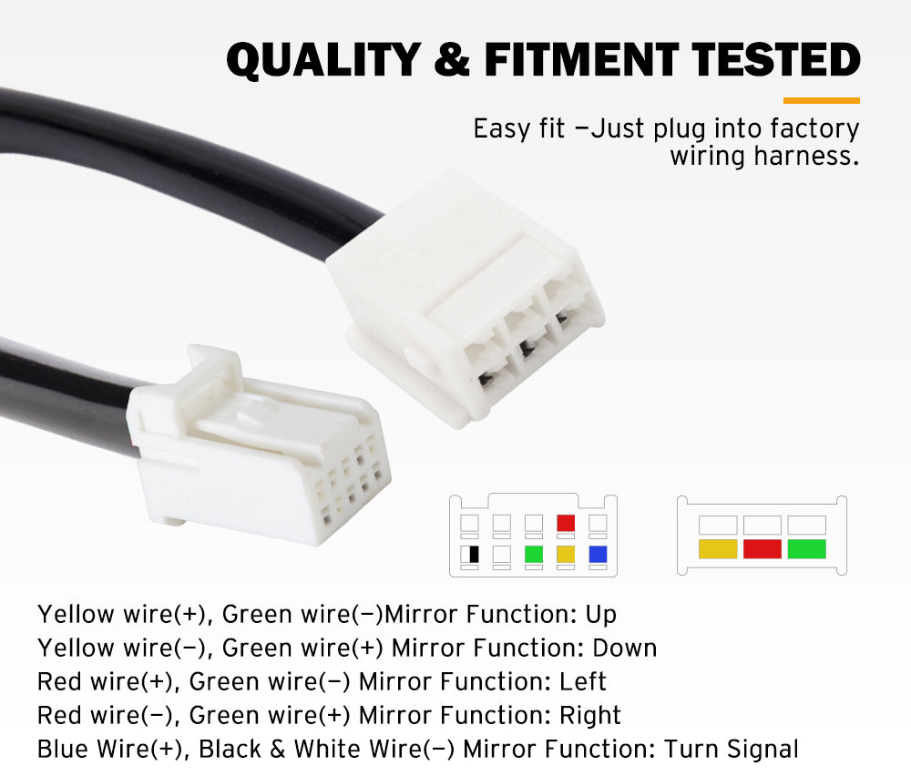 SAN HIMA Extendable Towing Mirrors Gen2 for Toyota HILUX 2005-2015 N70