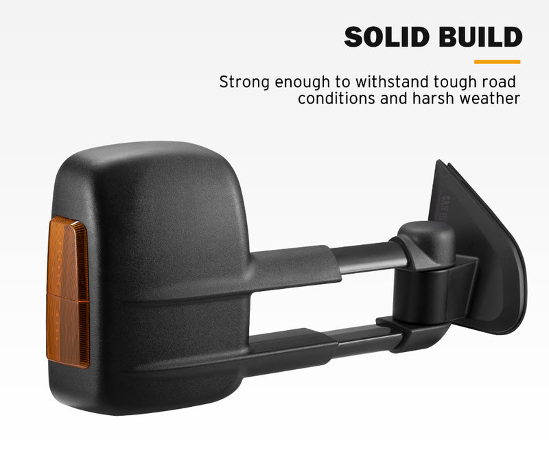 San Hima Extendable Towing Mirrors Gen1 For Isuzu DMAX D-MAX 2020/08-ON